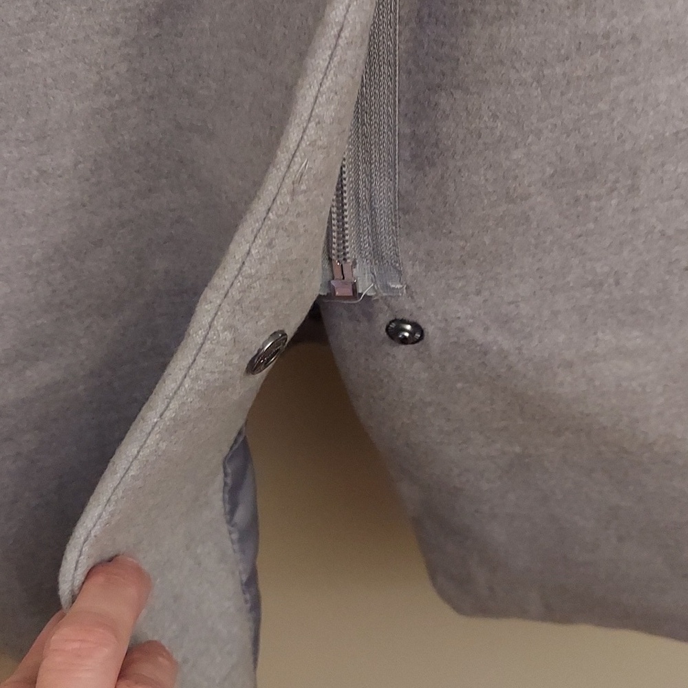 COVINGTON Gray Fully Lined Car Coat - Picture 6 of 12